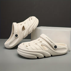 Men's Lightweight Comfy Clogs Hollow Out Non Slip Garden Shoes