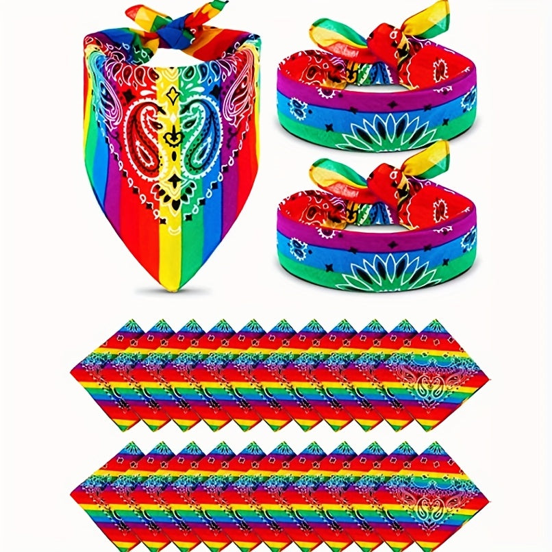 Pride Month Gay Rainbow Square Scarf Cycling Sports Scarf