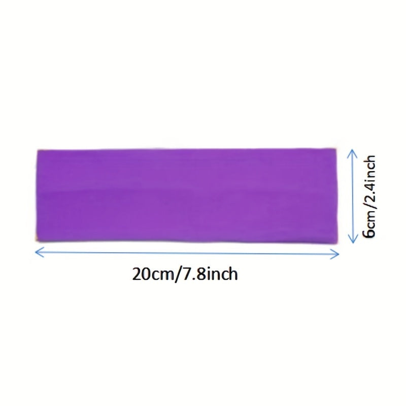 Women's Sports Fitness Sweat Headband Elastic Bundle Hair Band