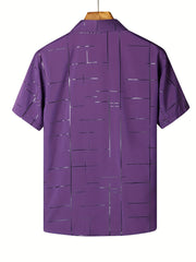 Men's Short Sleeve Formal Party Shirt