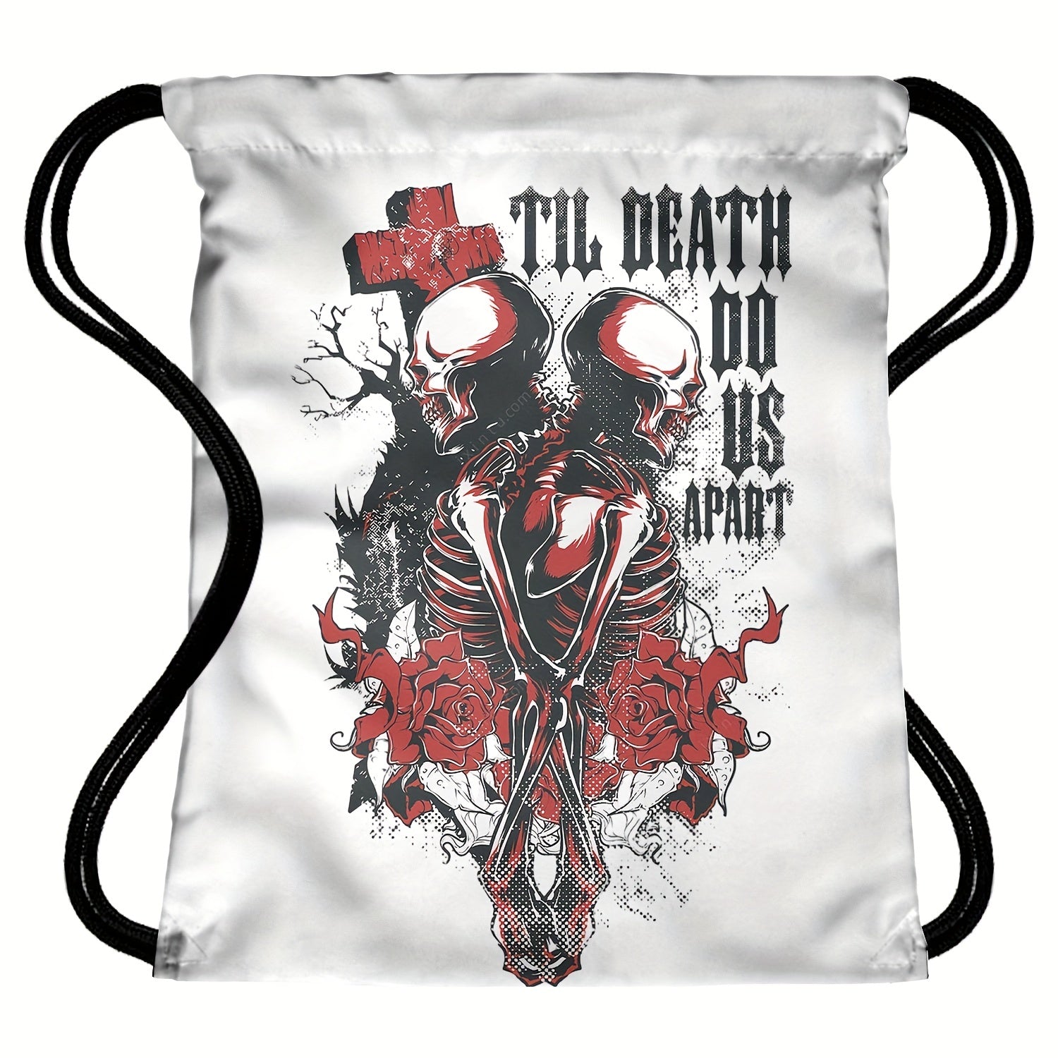 Skeleton Elf Bundle Pockets Gothic Rose Skull Backpack