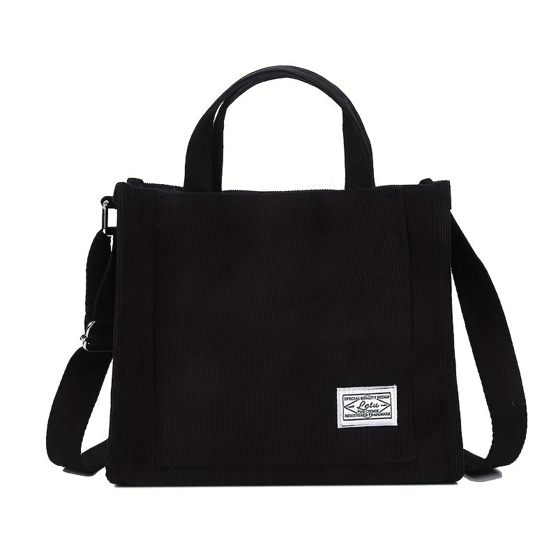 Corduroy Crossbody Bag Women's HandBag Casual Shoulder Bag