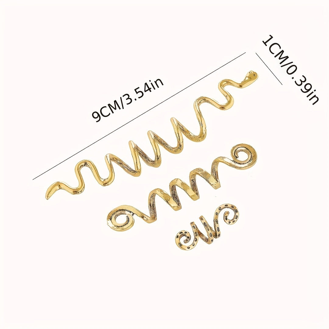 African Style Dreadlock Accessories Celtic Style Spiral Hair Ring