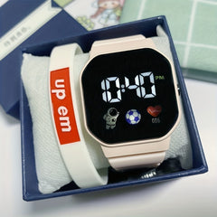 LED Astronaut Watch Kids Ins Waterproof Electronic Watch