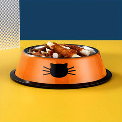 Stainless Steel Cat Bowl Non Slip Base Easy to Clean