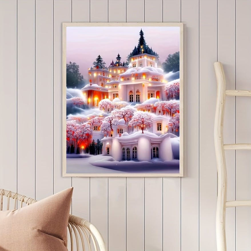 Fairy Tale Castle Canvas Painting Poster for Home Wall Decoration