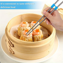 5pcs Reusable Chopsticks Helper with Hinge Connector