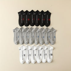 10 Pairs Letter Print Socks Comfy & Breathable Sports Socks Women's Stockings