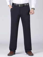 Men's Classic Solid Dress Pants for Business - Spring Summer