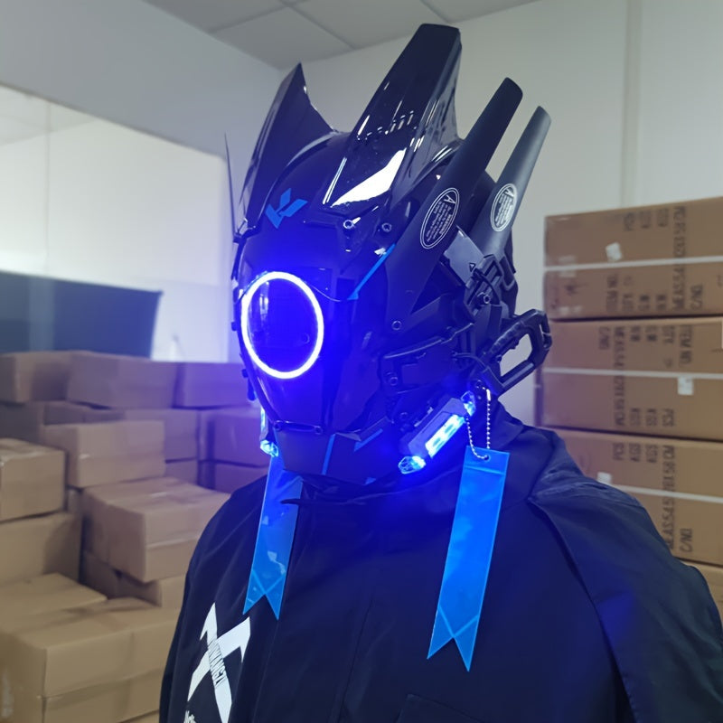 Punk Luminous Masks Halloween Party Decorative Masks Handmade
