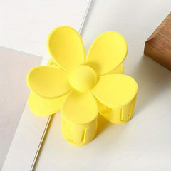 Flower Frosted Candy Hair Claw Clip Strong Hold Grip Hair Jaw Clip