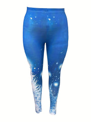  Glitter Christmas Tree Yoga Leggings