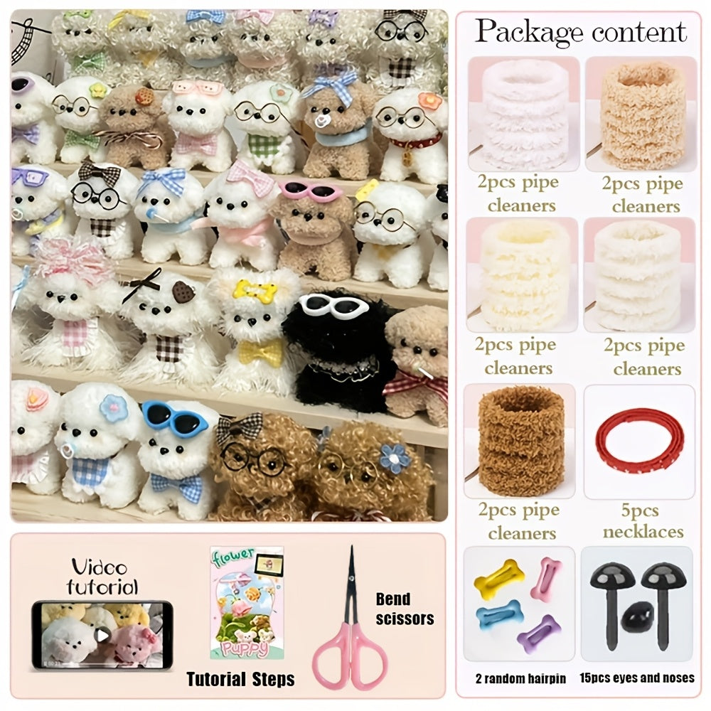Mixed Plush Pipe Cleaners 10pcs Set for DIY Crafts