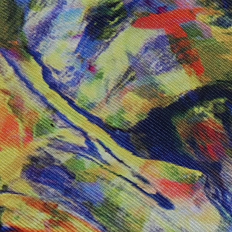 Tie Dye Reversible Bucket Hat Yellow & Vintage Oil Painting Print Fisherman Cap