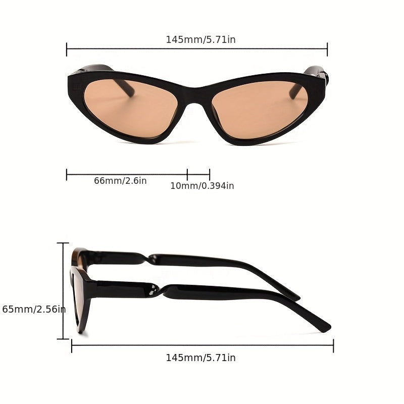 Y2K Cat Eye Sunglasses UV400 Sun Shades Glasses