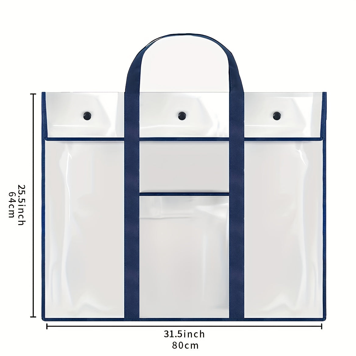 2pcs Large Poster Storage Bag Bulletin Board Holder Art Portfolio Organizer