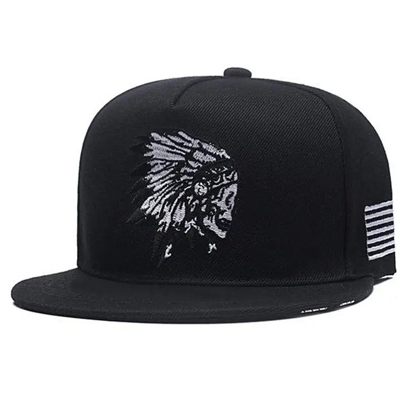 Indians Embroidered Men's Hip Hop Hat