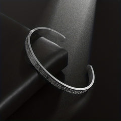 Adjustable Stainless Steel Muslim Bangle for Men