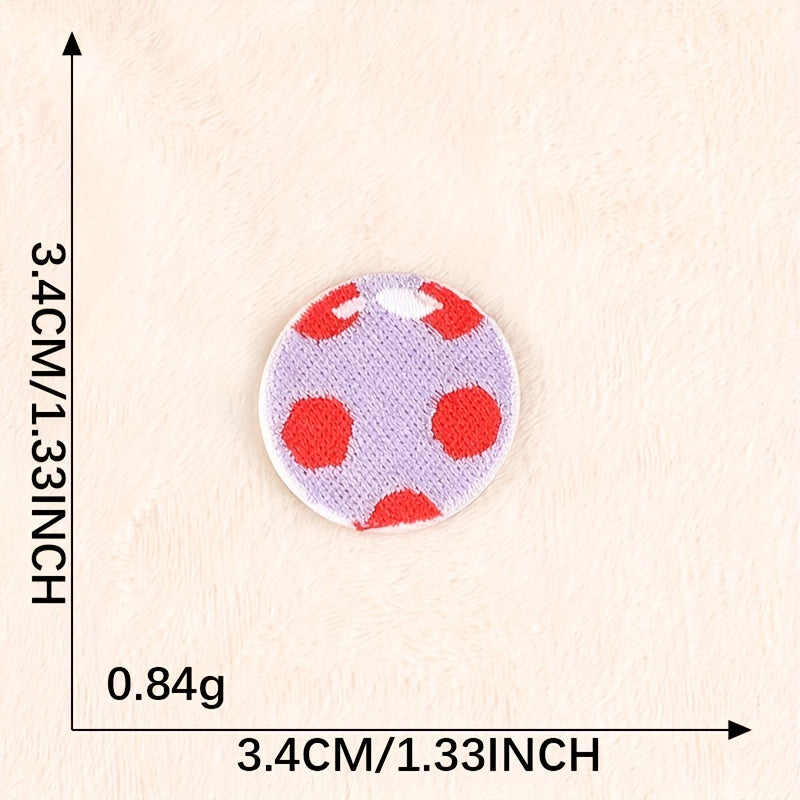5 Pcs Sun Moon Embroidery Badge Stickers for Girls Kids