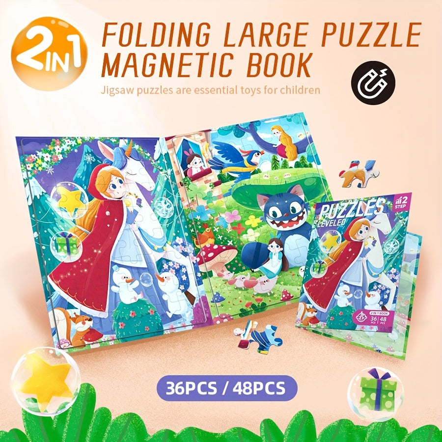 Fairy Tale Puzzle with Bunny Ears & Magical Creatures - Educational Toy