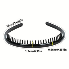Nonslip Teeth Hair Band for Women - Curly Hair Head Hoop
