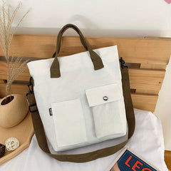 Canvas Tote Bag Women's Handbag Large Capacity Crossbody Purse