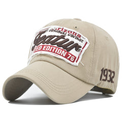 Embroidered Cotton Baseball Cap for Women, Men & Outdoor Sunshade