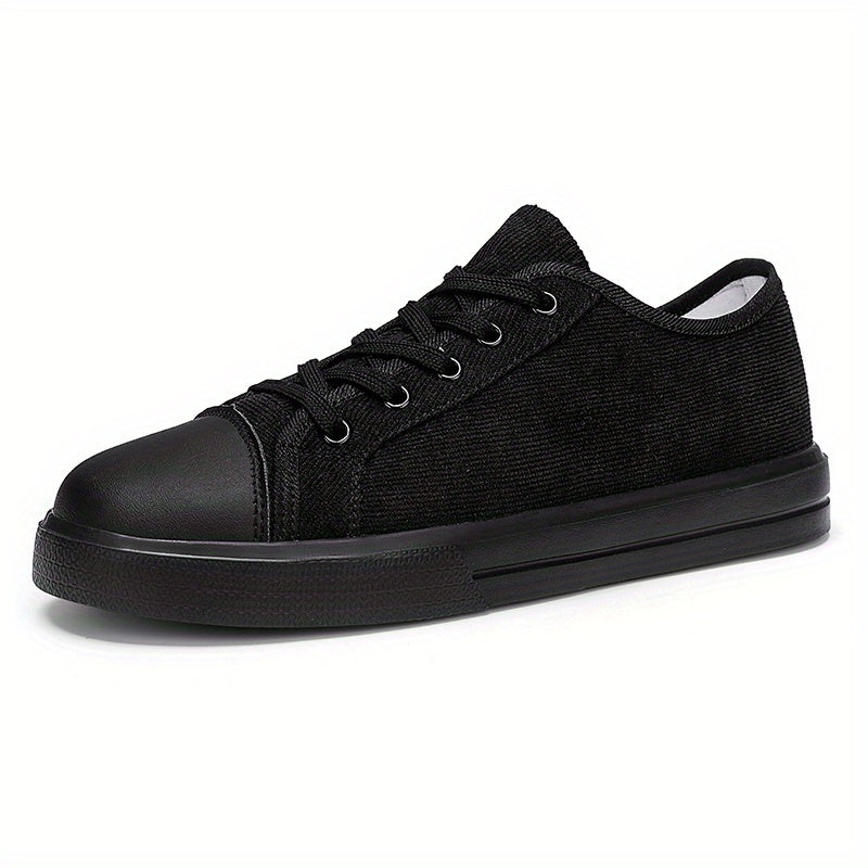 Men's Lace-up Canvas Skate Shoes Outdoor Walking Sneakers