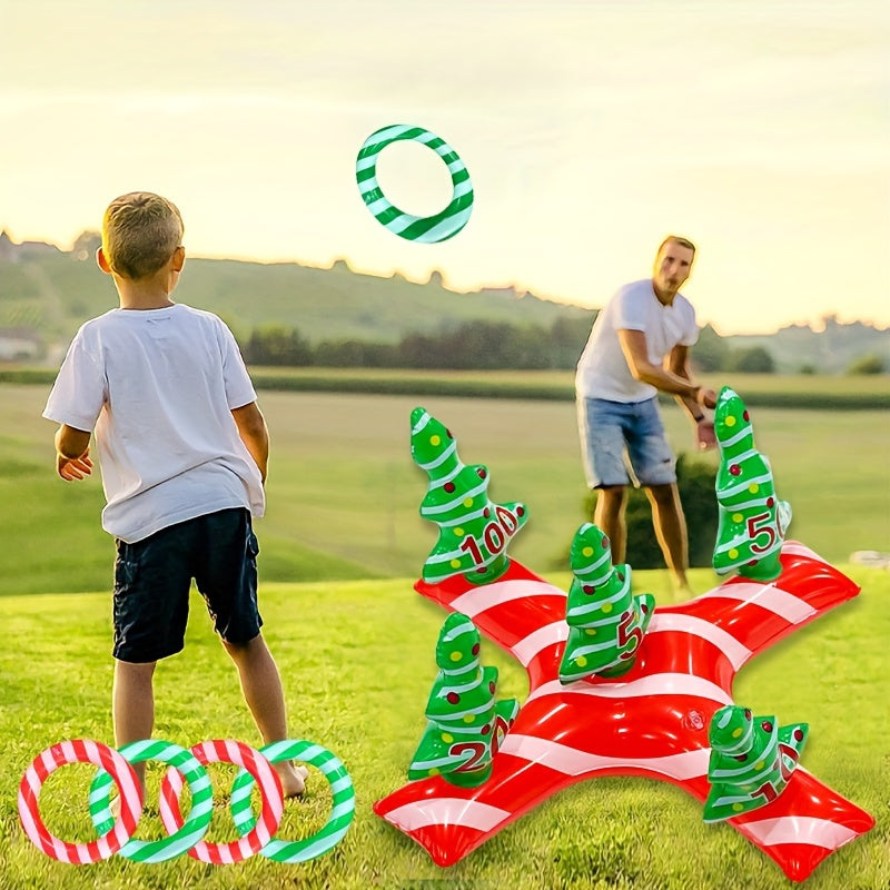Inflatable Christmas Hoop Cross Tree Toy