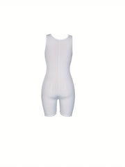 Ribbed Jumpsuit Scoop Neck Sleeveless Summer Jumpsuit