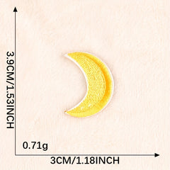 5 Pcs Sun Moon Embroidery Badge Stickers for Girls Kids