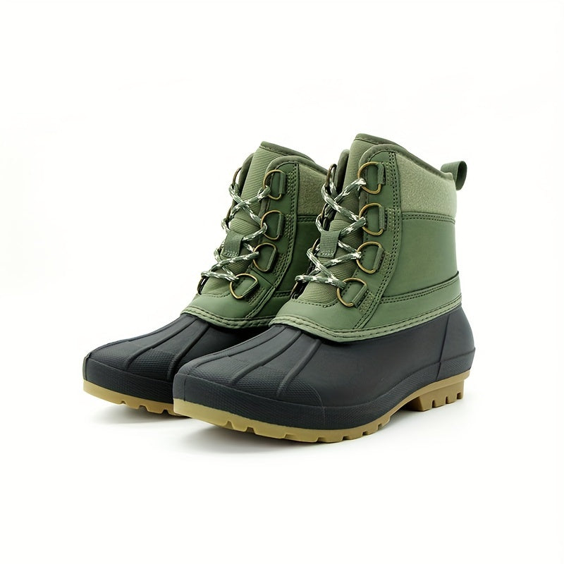 Men's Snow Boots Non Slip Lace Up Shoes For Outdoor Activities