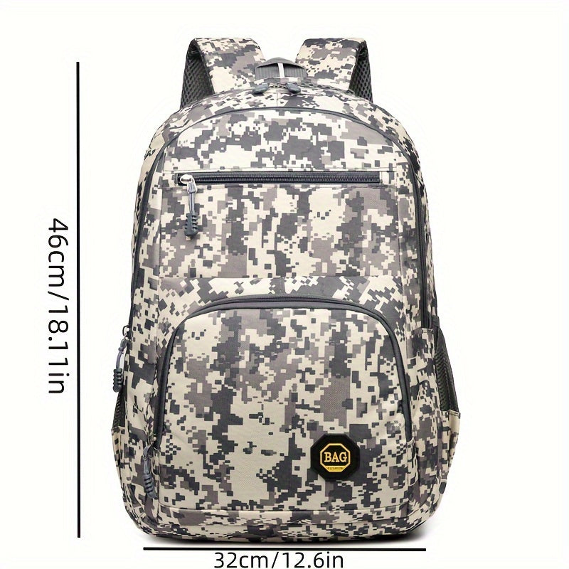 Camouflage Sports Backpack Large Capacity Outdoor Hiking Bag