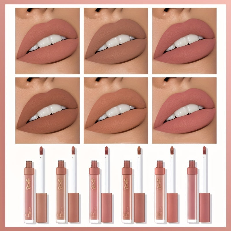 12 Colors Waterproof Matte Lip Colors Smudge Proof Rich Rendering
