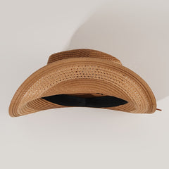 Dark Khaki Cowgirl Cowboy Hat British Style Beach Travel Sun Hat Vintage