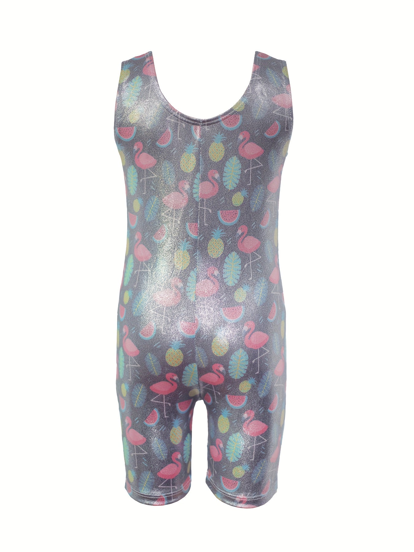 Flamingo Watermelon Gymnastics Outfits Girls Dance Suit