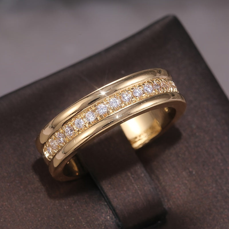 Zircon Rings For Men And Women Plated Silver Jewelry Rings