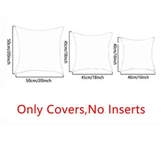 Bohemian Ethnic Short Plush Velvet Pillow Covers Brown Beige Decor