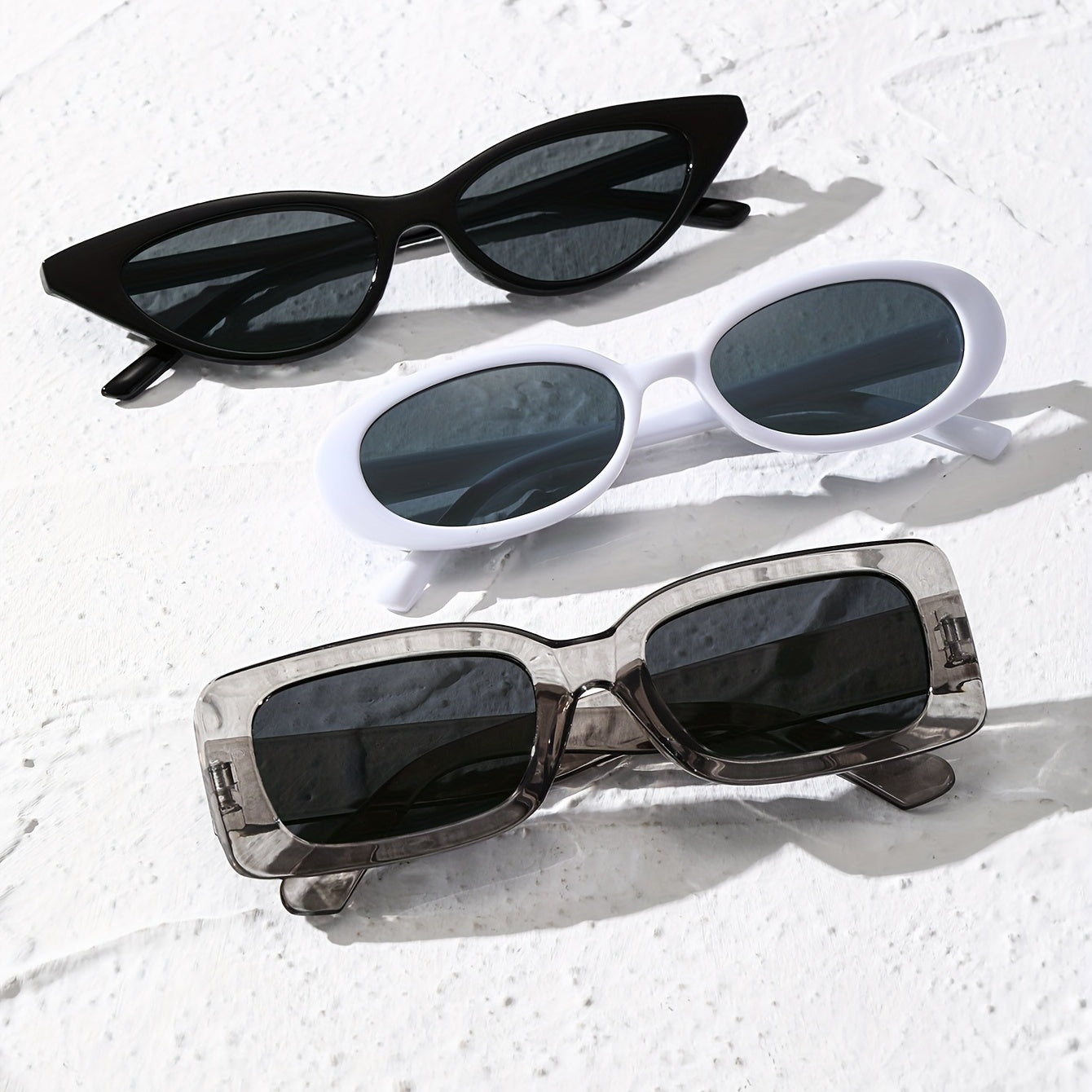 3 Pack Men's Casual Sunglasses, Variety Frame Styles