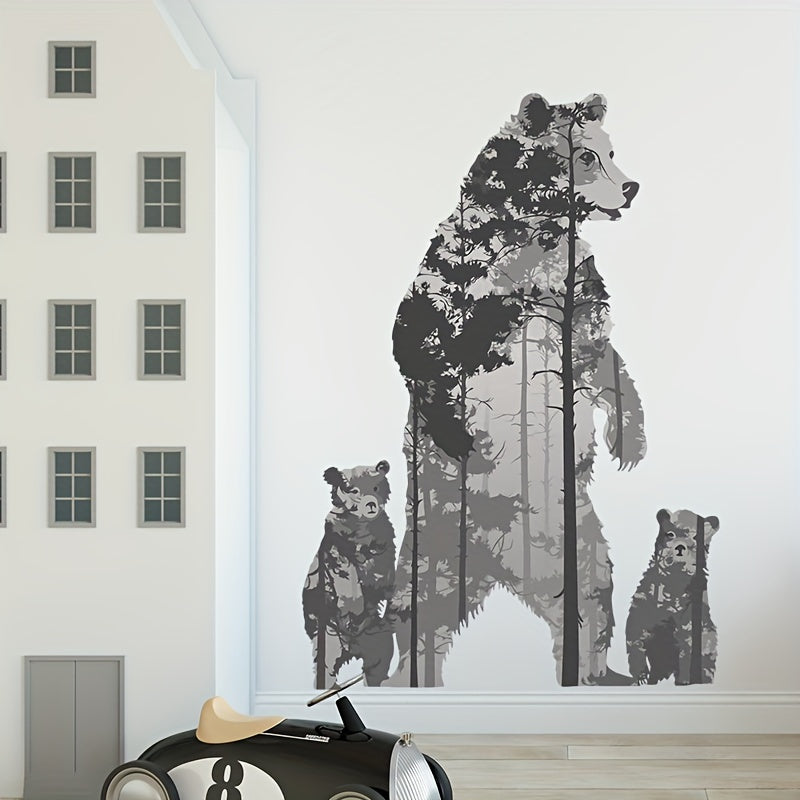 Cartoon Polar Bear Wall Sticker Children's Bedroom Decoration