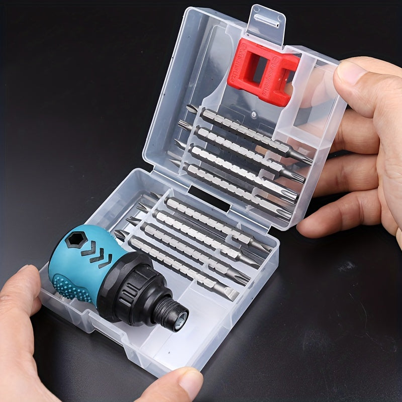 18-in-1 Ratchet & Screwdriver Set Mini Telescopic Industrial Tools