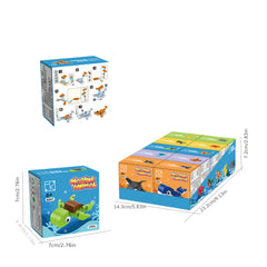 20pcs Insect & Marine Animal Blocks: Spiders, Scorpions, Mantises, Bees
