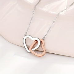 Hearts Necklace For Girls Jewelry With Card - Birthday Graduation Christmas