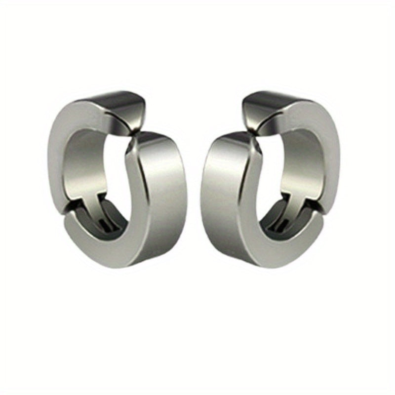 Titanium Steel Small Earrings for Men