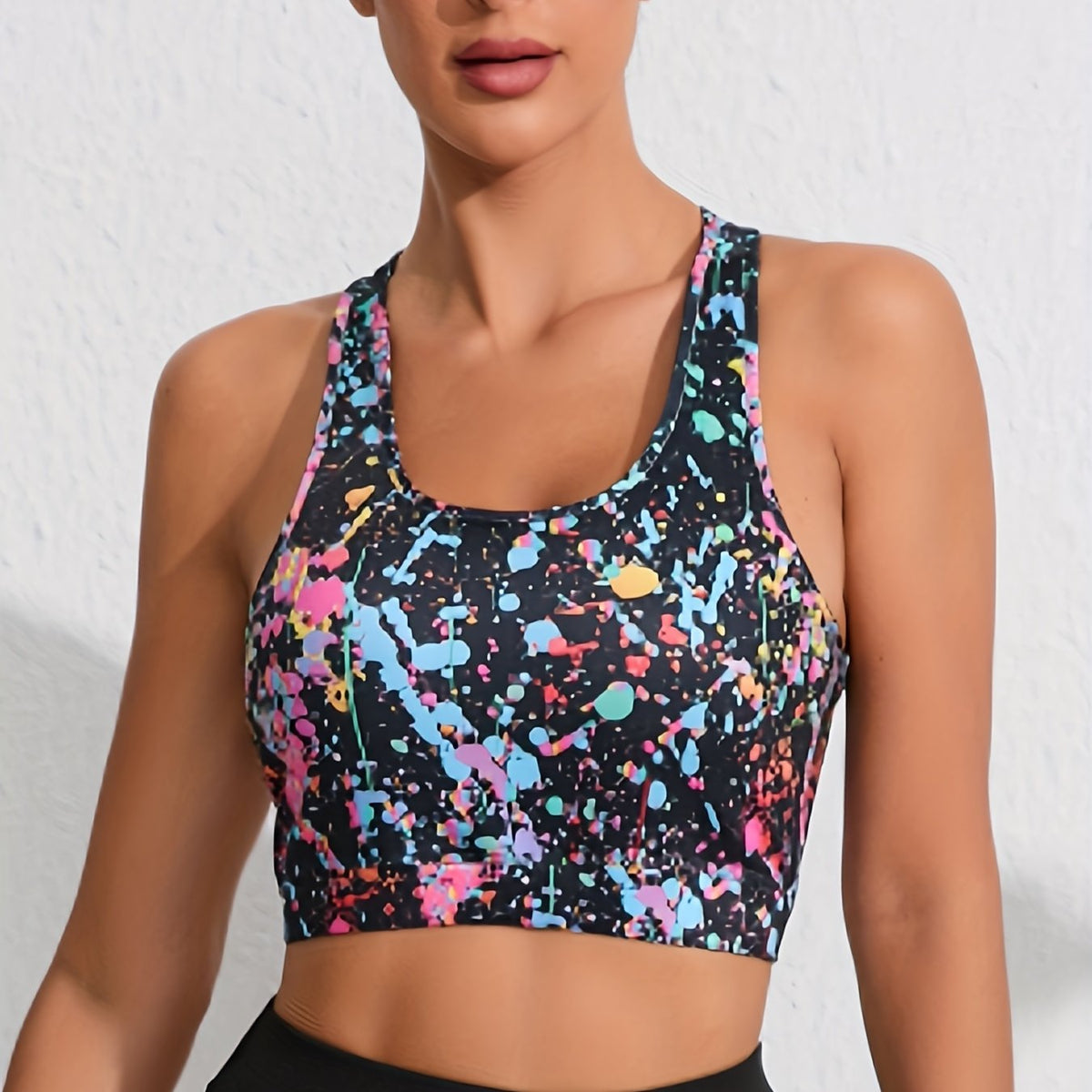 Printed Crop Tank Top for Summer