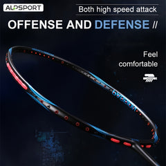 Carbon Pro Offensive Badminton Racket for Training