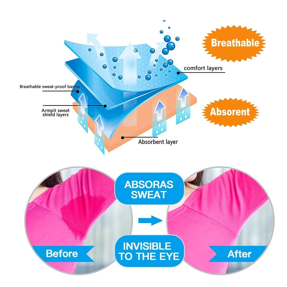 10 Pack Disposable Underarm Sweat Pads Unisex Men Women