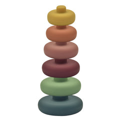 Colorful Silicone Stacking & Nesting Blocks for Toddlers