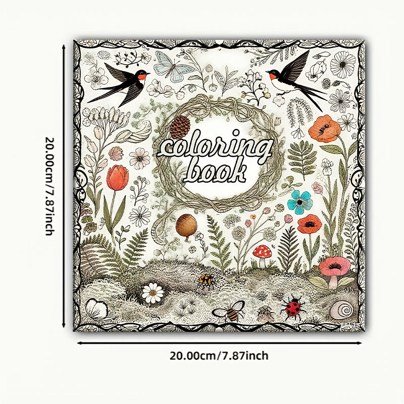 Adult Coloring Book Patterns and Quotes Thickened Designs