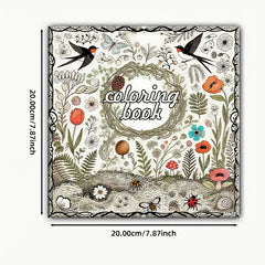 Adult Coloring Book Patterns and Quotes Thickened Designs
